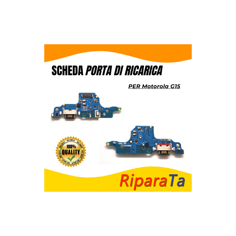 PCB Connettore + Microfono per Motorola Moto G15  OEM | RiparaParts