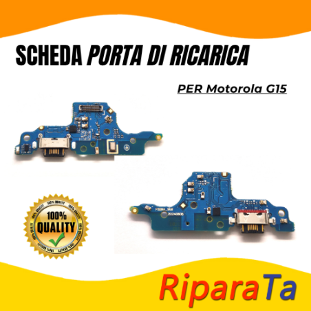 PCB Connettore + Microfono per Motorola Moto G15  OEM | RiparaParts