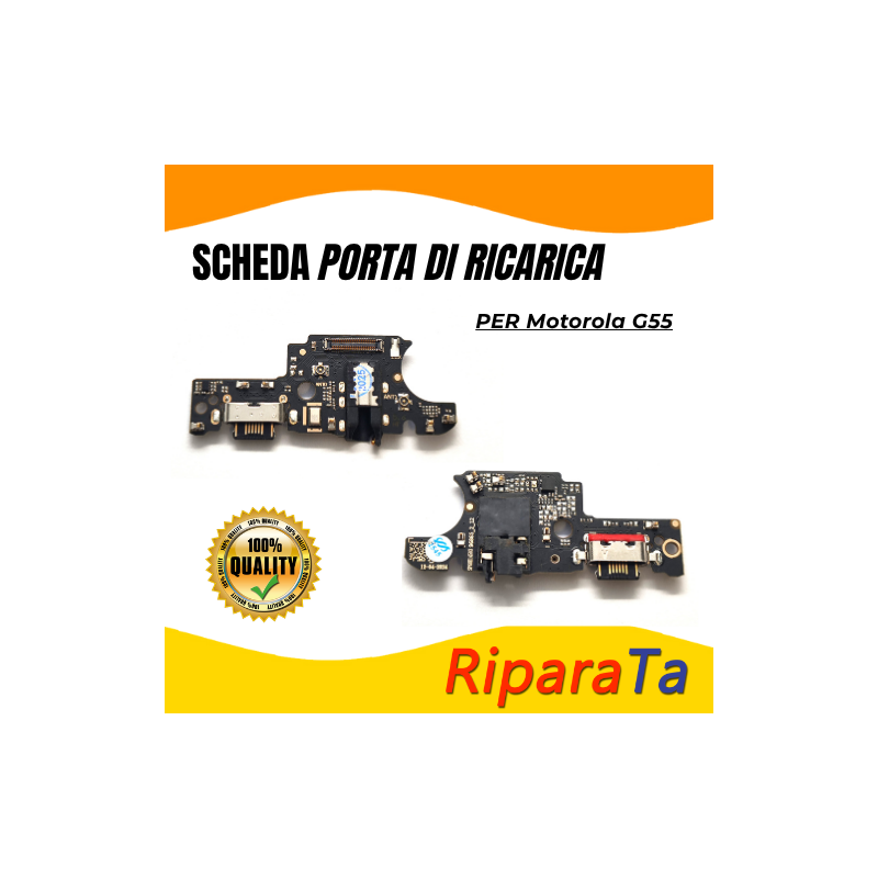 PCB Connettore + Microfono + Jack Audio per Motorola Moto G55  OEM | R