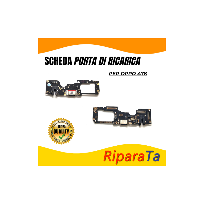 PCB Connettore + Microfono + Jack Audio per OPPO A78 4G CPH2565   OEM 