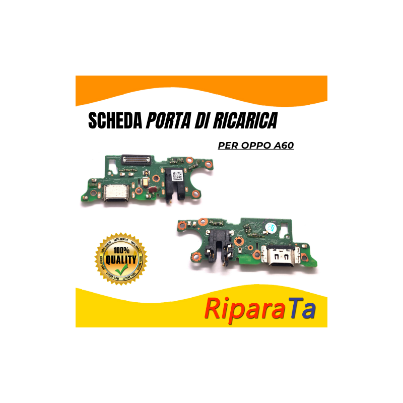 PCB Connettore + Microfono + Jack Audio per OPPO A60 PARI  ORIGINALE |