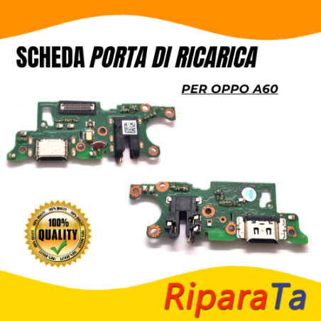 PCB Connettore + Microfono + Jack Audio per OPPO A60 PARI  ORIGINALE |