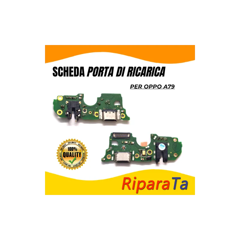 PCB Connettore + Microfono + Jack Audio per OPPO A79 5G CPH 2553 PARI 
