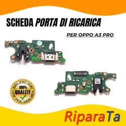 PCB Connettore + Microfono + Jack Audio per OPPO A3 PRO PARI ORIGINALE