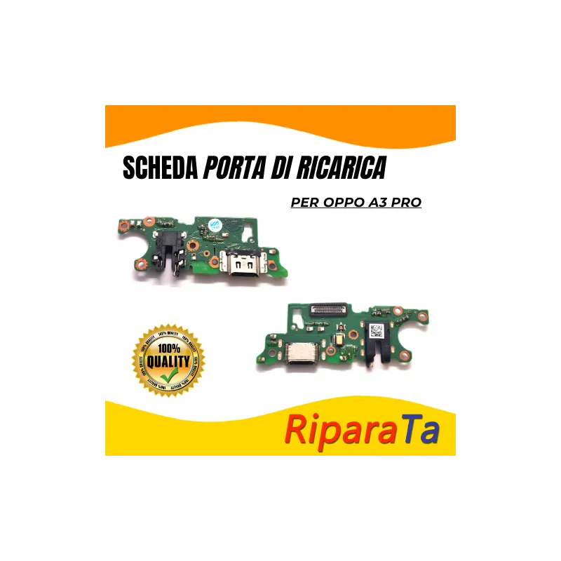 PCB Connettore + Microfono + Jack Audio per OPPO A3 PRO PARI ORIGINALE