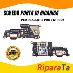 PCB Connettore + Microfono + Lettore SIM per Realme 12 Pro/12 Pro+  OR