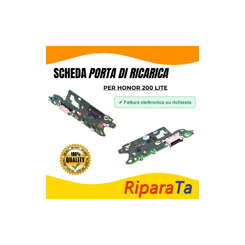 PCB Connettore + Microfono per Honor 200 Lite PARI ORIGINALE | RiparaP