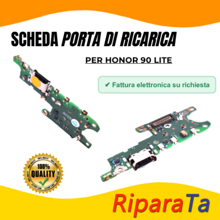 PCB Connettore + Microfono per Honor 90 Lite  ORIGINALE | RiparaParts