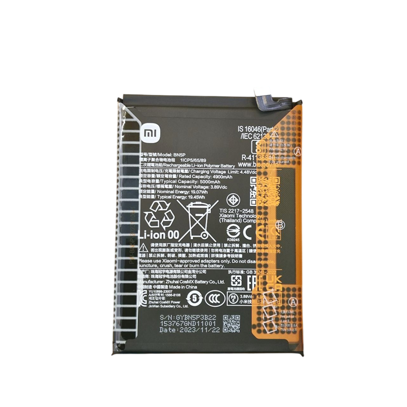 BATTERIA BN5P PER XIAOMI REDMI NOTE 13 5G 2312DRAABG ORIGINALE 5000MaH