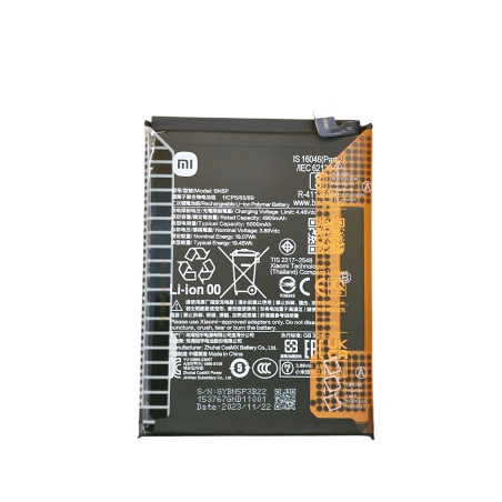 BATTERIA BN5P PER XIAOMI REDMI NOTE 13 5G 2312DRAABG ORIGINALE 5000MaH