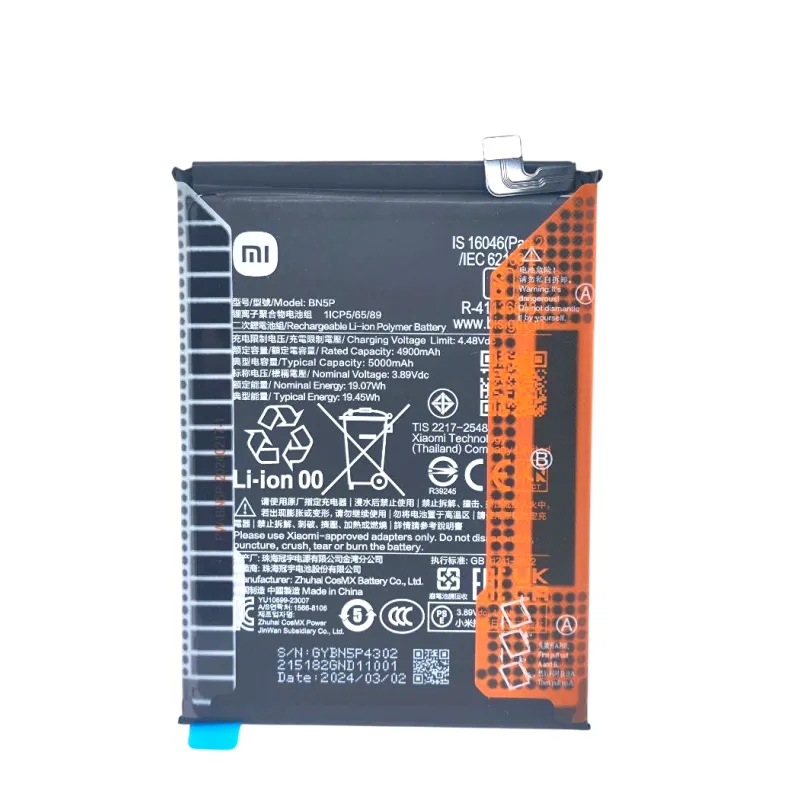 BATTERIA ORIGINALE BN5P XIAOMI REDMI NOTE 13 5G 2312DRAABG 5000MaH CON
