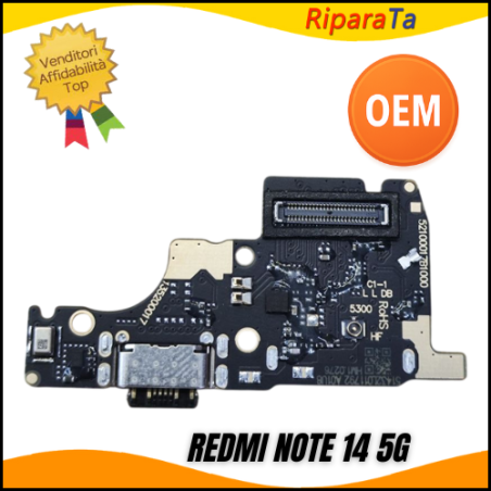 CONNETTORE RICARICA XIAOMI REDMI NOTE 14 5G 24094RAD4G DOCK PCB MIC LE