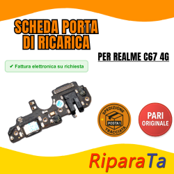 PCB Connettore + Microfono + Jack Audio per Realme C67 4G  ORIGINALE |