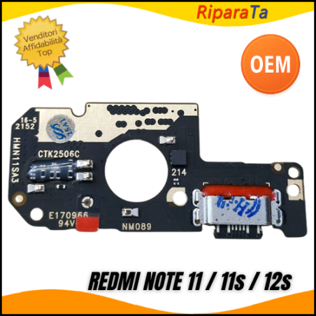 CONNETTORE RICARICA XIAOMI REDMI NOTE 11 2201117TG DOCK PCB MICROFONO 