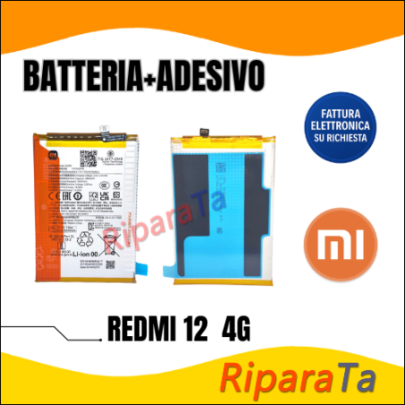 BATTERIA ORIGINALE BM5R XIAOMI REDMI 12 4G 23053RN02A 5000MaH CON ADES