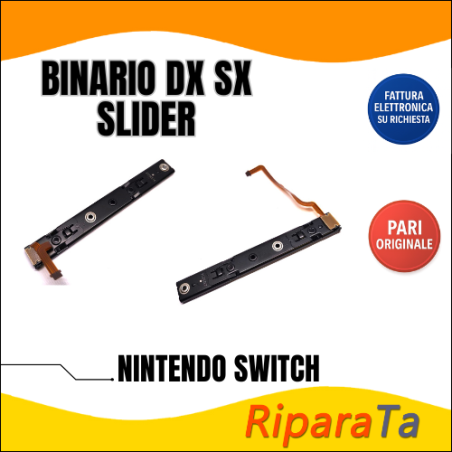 BINARIO DESTRO SINISTRO SLIDER per NINTENDO SWITCH CAVO FLEX PARI ORIG