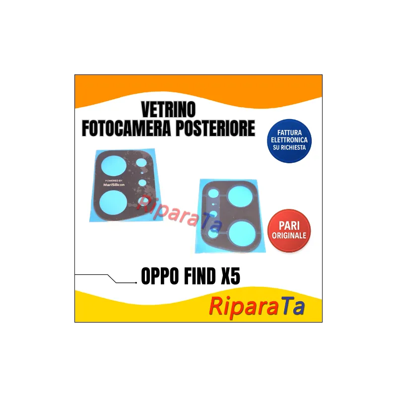 VETRINO VETRO LENTE FOTOCAMERA CAMERA POSTERIORE per OPPO FIND X5 CPH2
