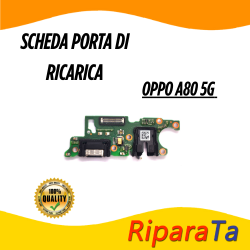PCB Connettore + Microfono + Jack Audio per OPPO A80 5G CPH2639 PARI  