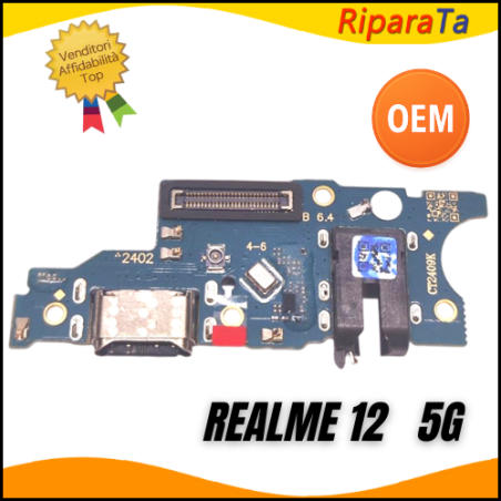 CONNETTORE RICARICA REALME 12 5G RMX3999 USB DOCK MICROFONO+JACK AUDIO