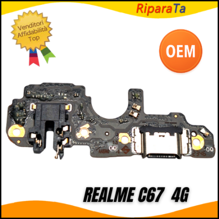 CONNETTORE RICARICA REALME C67 4G RMX3890 USB DOCK MICROFONO+JACK AUDI