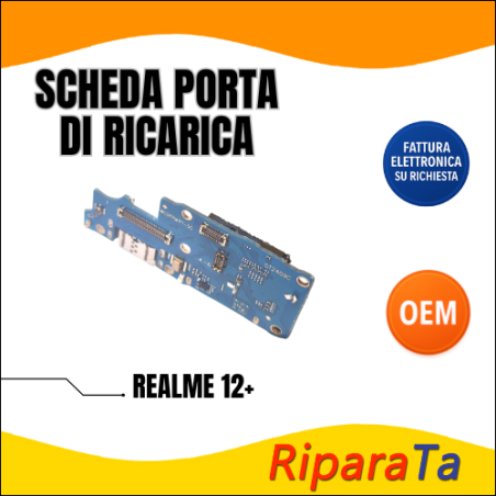 CONNETTORE RICARICA REALME 12 PLUS RMX3867 USB DOCK MICROFONO LETTORE 