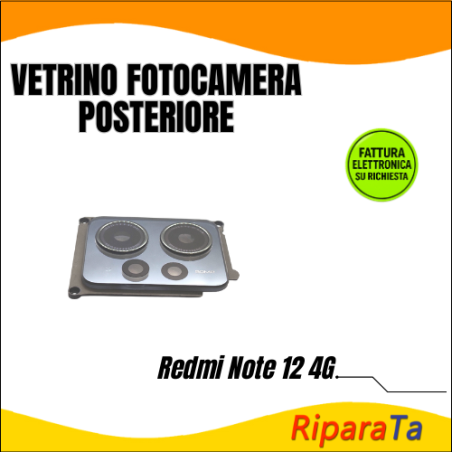 VETRINO LENTE FOTOCAMERA POSTERIORE XIAOMI REDMI NOTE 12 4G 23021RAAEG