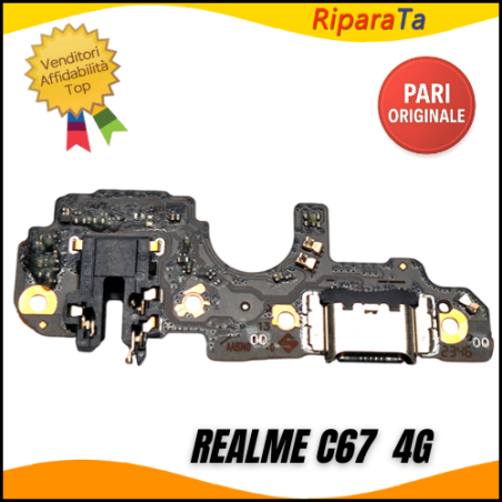 CONNETTORE RICARICA REALME C67 4G DOCK RMX3890 MICROFONO JACK PARI ORI