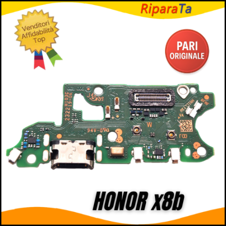 CONNETTORE RICARICA HONOR X8b LLY-LX1 DOCK MICROFONO SCHEDA PARI ORIGI