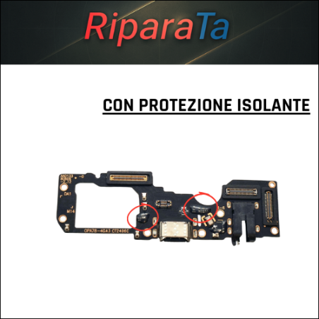 CONNETTORE RICARICA OPPO A78 4G DOCK PCB MICROFONO JACK AUDIO CPH2565 