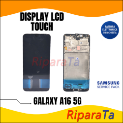DISPLAY LCD TOUCH+FRAME SAMSUNG GALAXY A16 5G SM-A166 SERVICE PACK ORI
