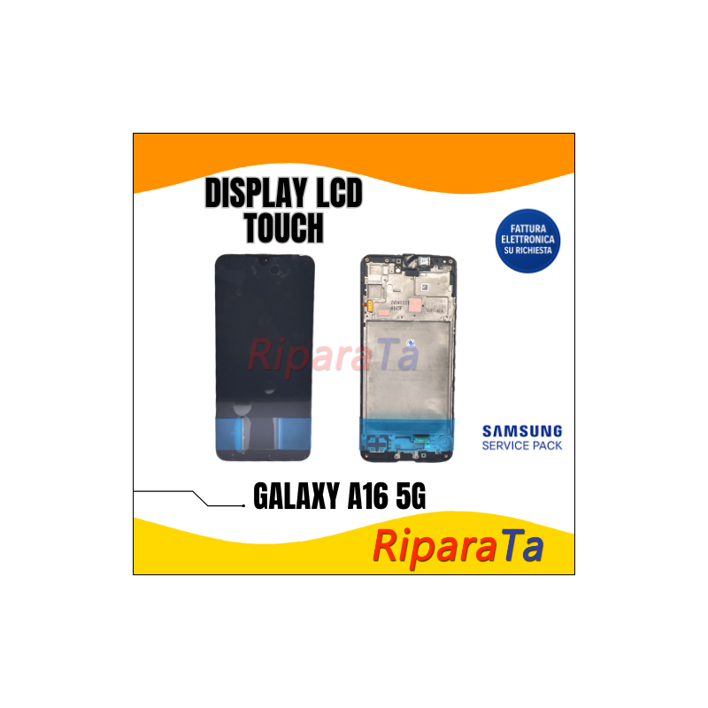 DISPLAY LCD TOUCH+FRAME SAMSUNG GALAXY A16 5G SM-A166 SERVICE PACK ORI