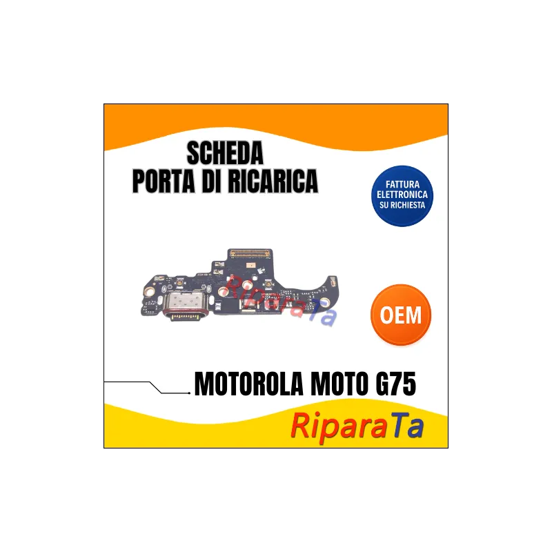 PCB CONNETTORE RICARICA MOTOROLA MOTO G75 XT2437-2 XT2437-3 DOCK MICRO