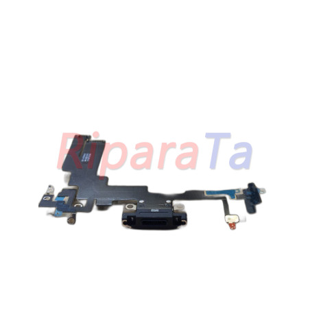 CONNETTORE RICARICA APPLE IPHONE 14 A2882 FLEX DOCK NERO PARI ORIGINALE