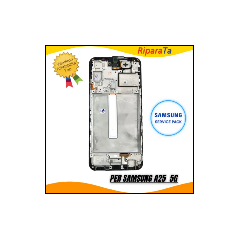 DISPLAY ORIGINALE SAMSUNG GALAXY  A25 5G SM-A256B LCD+FRAME SERVICE PA