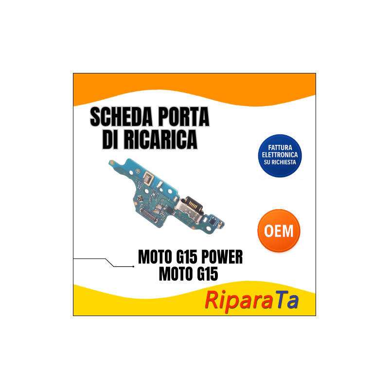 PCB RICARICA CONNETTORE MOTOROLA MOTO G15 POWER / MOTO G15 XT2521-5 XT