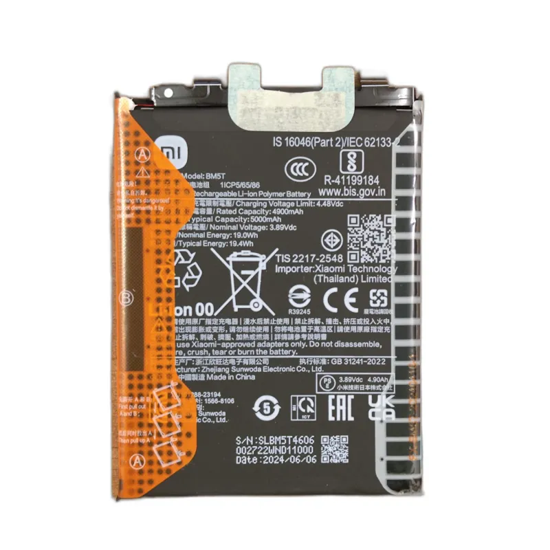 BATTERIA BM5T PER XIAOMI 14T 5G 2406APNFAG / 13T / REDMI NOTE 13 PRO 4