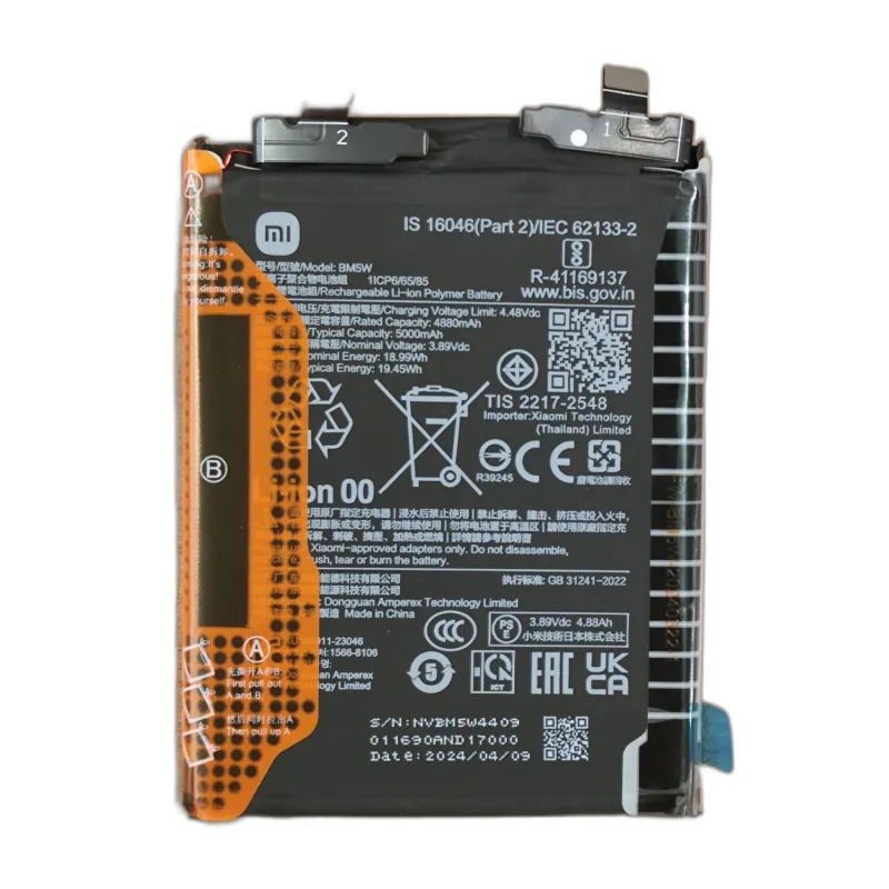 BATTERIA BM5W PER XIAOMI 14T PRO 5G 2407FPN8EG ORIGINALE GARANTITO 500