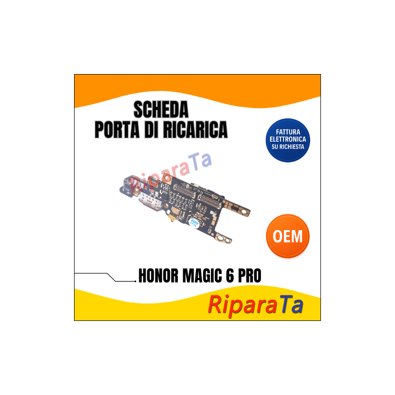 PCB CONNETTORE RICARICA HONOR MAGIC 6 PRO DOCK MICROFONO LETTORE SIM O