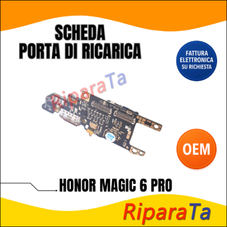PCB CONNETTORE RICARICA HONOR MAGIC 6 PRO DOCK MICROFONO LETTORE SIM O