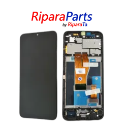 DISPLAY LCD TOUCH FRAME PER REALME C33 4G SERVICE PACK RMX3624 SCHERMO VETRO NERO