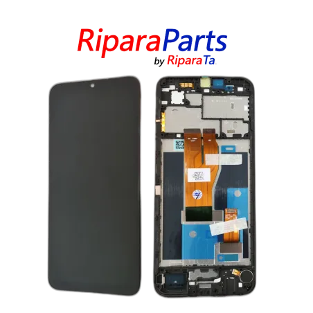 DISPLAY LCD TOUCH FRAME PER REALME C33 4G SERVICE PACK RMX3624 SCHERMO VETRO NERO