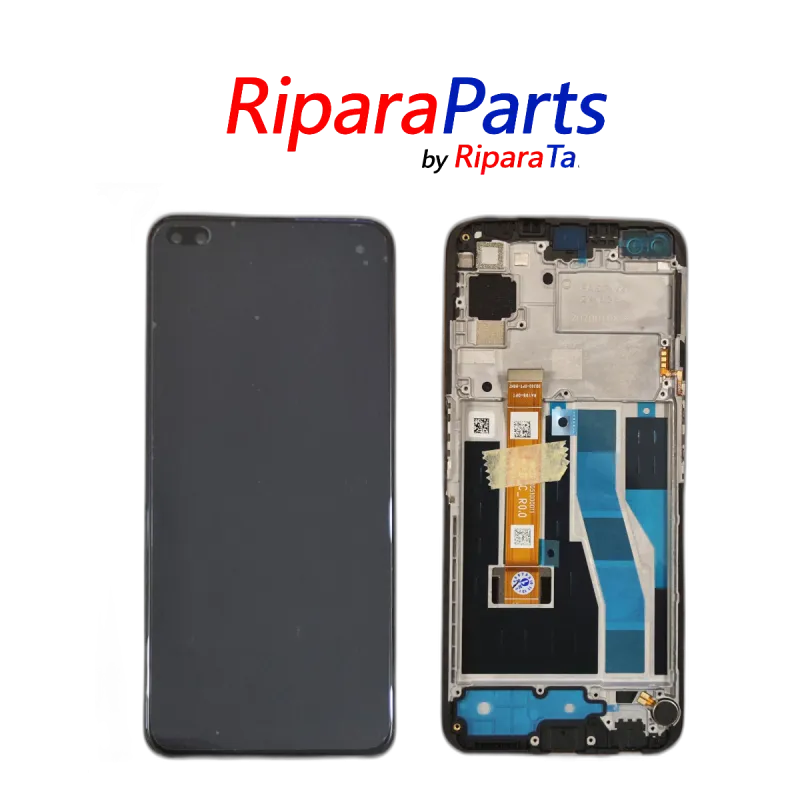 DISPLAY LCD TOUCH+FRAME PER REALME 6 PRO RMX2061 RMX2063 ORIGINALE NER