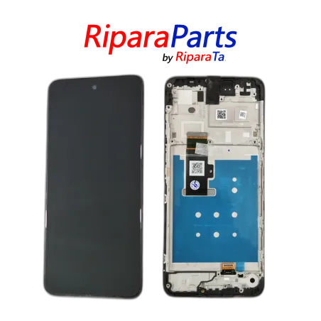 DISPLAY LCD ORIGINALE TOUCH FRAME PER MOTOROLA MOTO G13 XT2331-2 SCHERMO NERO