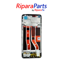 DISPLAY LCD TOUCH FRAME ORIGINALE PER OPPO A74 / F19 CPH2219 SCHERMO AMOLED NERO