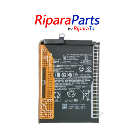 BATTERIA ORIGINALE BN53 XIAOMI REDMI NOTE 9 PRO M2003J6B2G 5020mAh