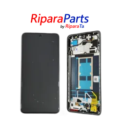 DISPLAY LCD OLED FRAME PER OPPO RENO 13F / 13FS 5G ORIGINALE CPH2699 TOUCH SCREEN GRAPHITE GRIGIO