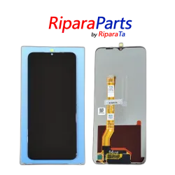 DISPLAY LCD TOUCH PER OPPO A17 CPH2477 VETRO NERO PARI ORIGINALE