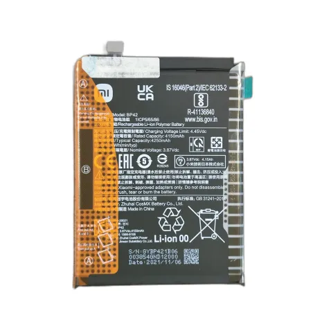 BATTERIA BP42 PER XIAOMI Mi 11 Lite 4G/5G M2101K9AG SERVICE PACK 4250mAh