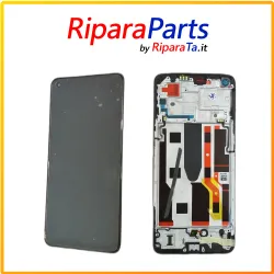 DISPLAY ORIGINALE LCD OLED PER OPPO RENO8 LITE 5G CPH2343 FRAME TOUCH NERO