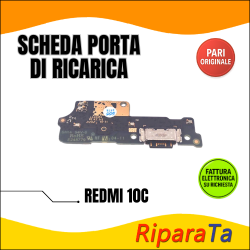 PCB RICARICA CONNETTORE XIAOMI REDMI 10C 220333QAG DOCK MIC PARI ORIGI